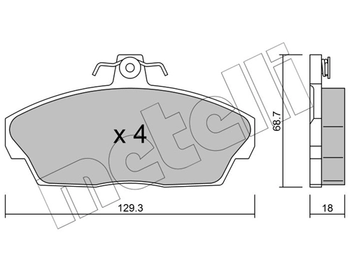 Brake Pad Set, disc brake
