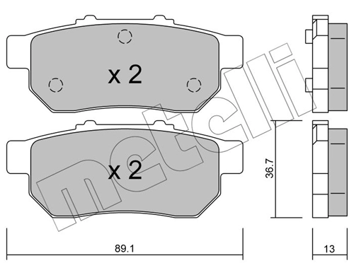 Brake Pad Set, disc brake