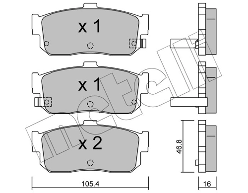 Brake Pad Set, disc brake