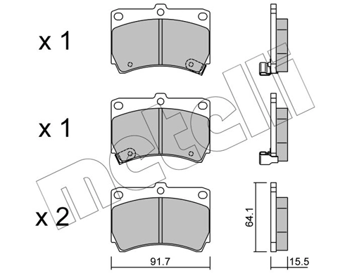Brake Pad Set, disc brake