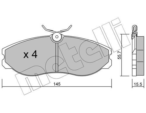 Brake Pad Set, disc brake