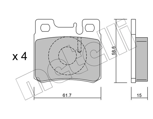 Brake Pad Set, disc brake
