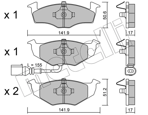 Brake Pad Set, disc brake