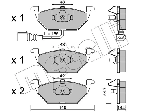 Brake Pad Set, disc brake