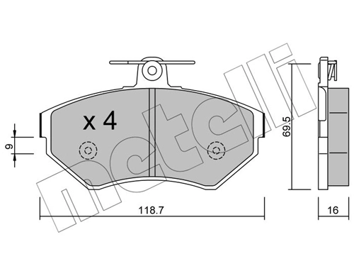 Brake Pad Set, disc brake