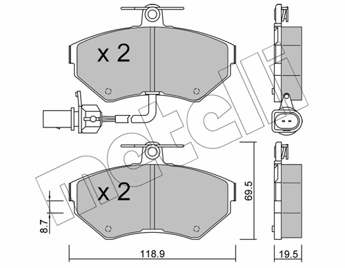 Brake Pad Set, disc brake