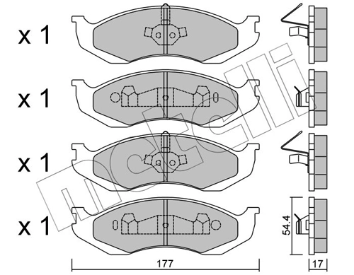 Brake Pad Set, disc brake