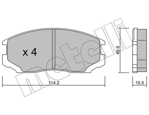Brake Pad Set, disc brake