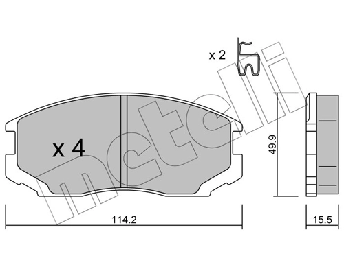 Brake Pad Set, disc brake