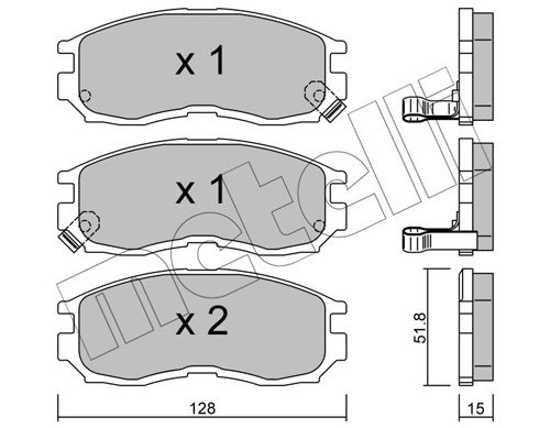 Brake Pad Set, disc brake