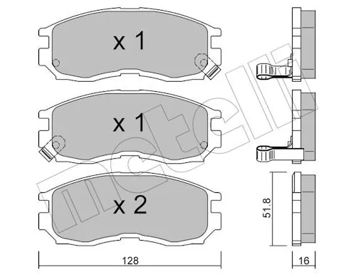 Brake Pad Set, disc brake