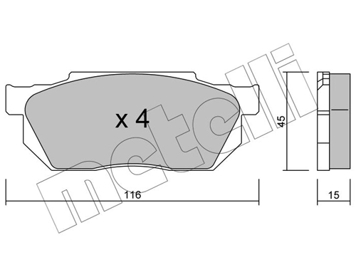 Brake Pad Set, disc brake