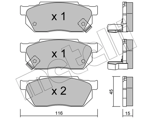 Brake Pad Set, disc brake