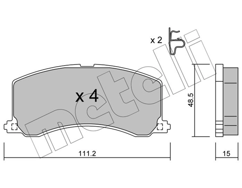 Brake Pad Set, disc brake