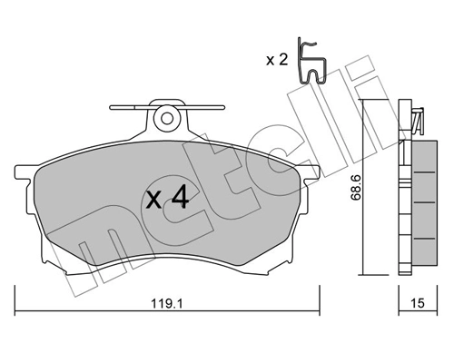 Brake Pad Set, disc brake