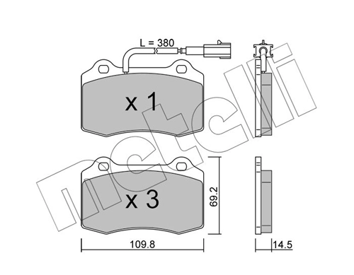 Brake Pad Set, disc brake