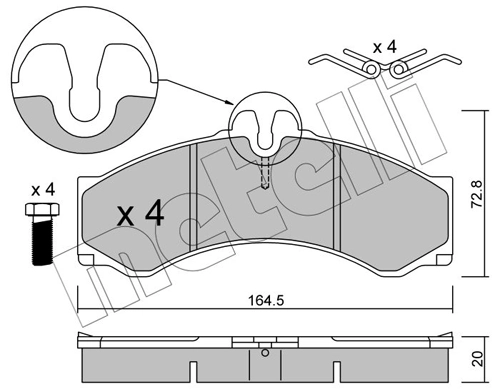 Brake Pad Set, disc brake
