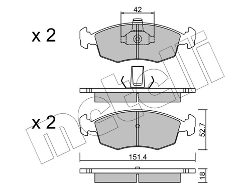 Brake Pad Set, disc brake