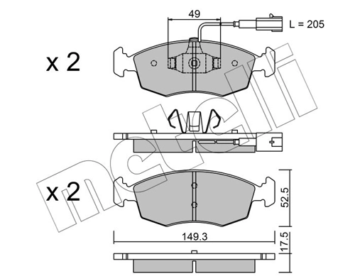 Brake Pad Set, disc brake