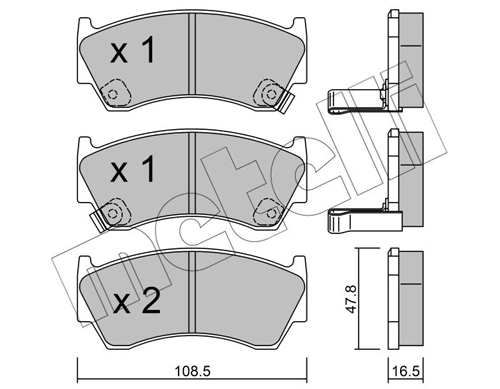 Brake Pad Set, disc brake