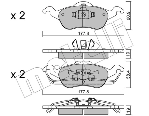 Brake Pad Set, disc brake