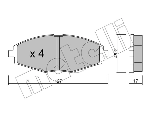 Brake Pad Set, disc brake
