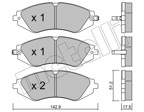 Brake Pad Set, disc brake