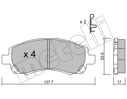 Brake Pad Set, disc brake
