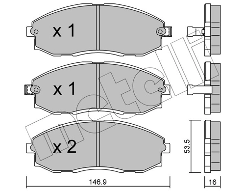 Brake Pad Set, disc brake