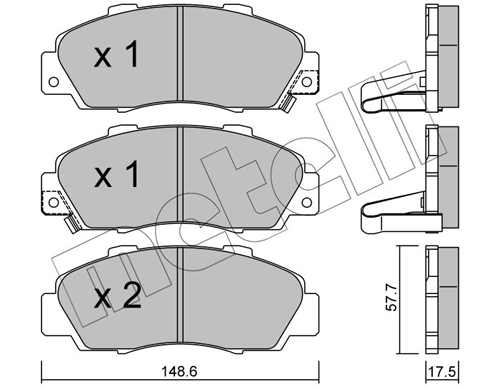 Brake Pad Set, disc brake