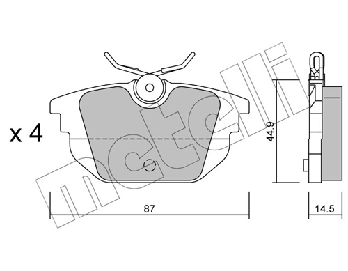 Brake Pad Set, disc brake