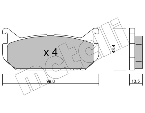 Brake Pad Set, disc brake