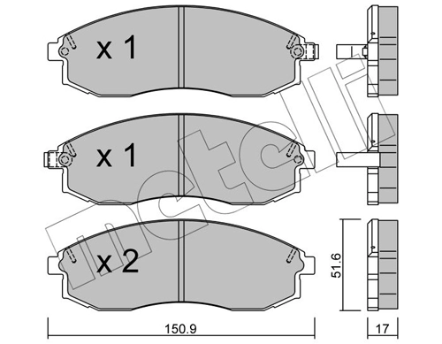 Brake Pad Set, disc brake