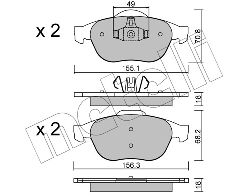 Brake Pad Set, disc brake