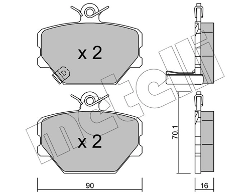 Brake Pad Set, disc brake