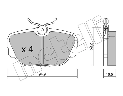 Brake Pad Set, disc brake