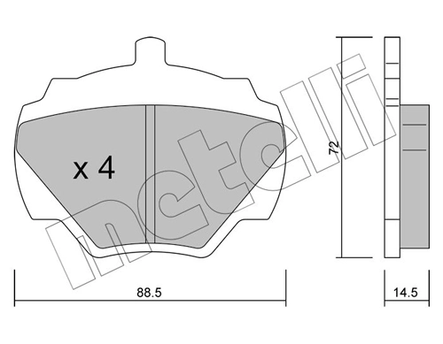 Brake Pad Set, disc brake