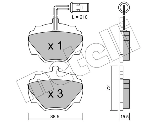 Brake Pad Set, disc brake