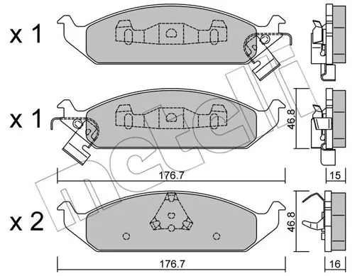 Brake Pad Set, disc brake