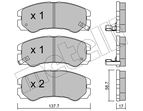 Brake Pad Set, disc brake