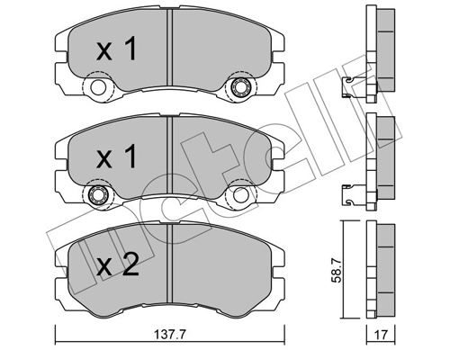 Brake Pad Set, disc brake
