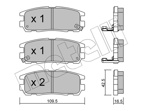 Brake Pad Set, disc brake