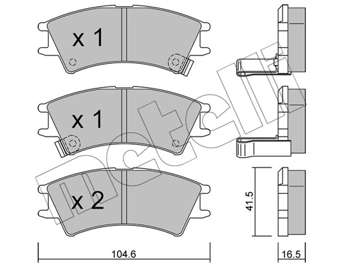 Brake Pad Set, disc brake