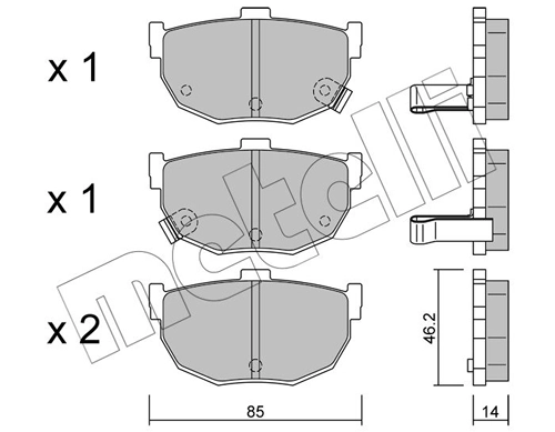 Brake Pad Set, disc brake