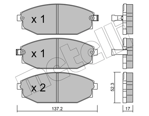 Brake Pad Set, disc brake