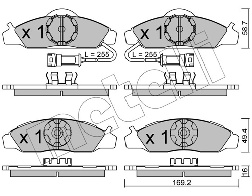 Brake Pad Set, disc brake