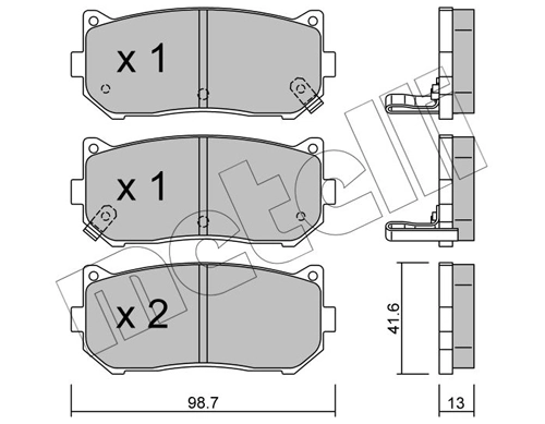 Brake Pad Set, disc brake
