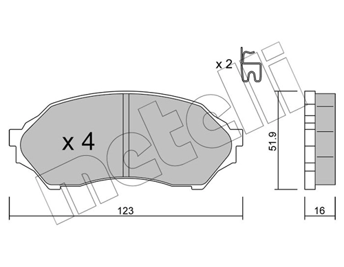 Brake Pad Set, disc brake