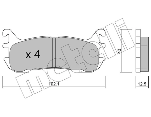 Brake Pad Set, disc brake