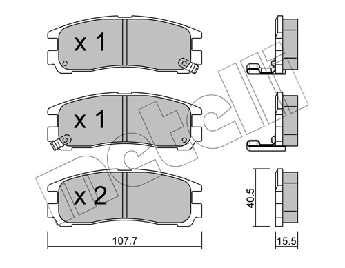 Brake Pad Set, disc brake